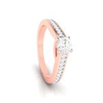 0.50 ct Natural Diamond Solitaire Engagement Wedding Solitaire Rings 14k Gold - Image 5