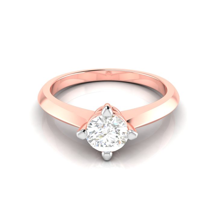 0.36 ct Natural Diamond Solitaire Engagement Wedding Solitaire Rings 14k Gold - Image 8