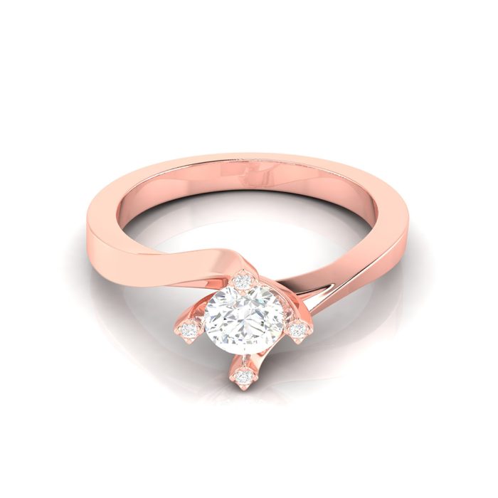 0.39 ct Natural Diamond Solitaire Engagement Wedding Solitaire Rings 14k Gold - Image 8