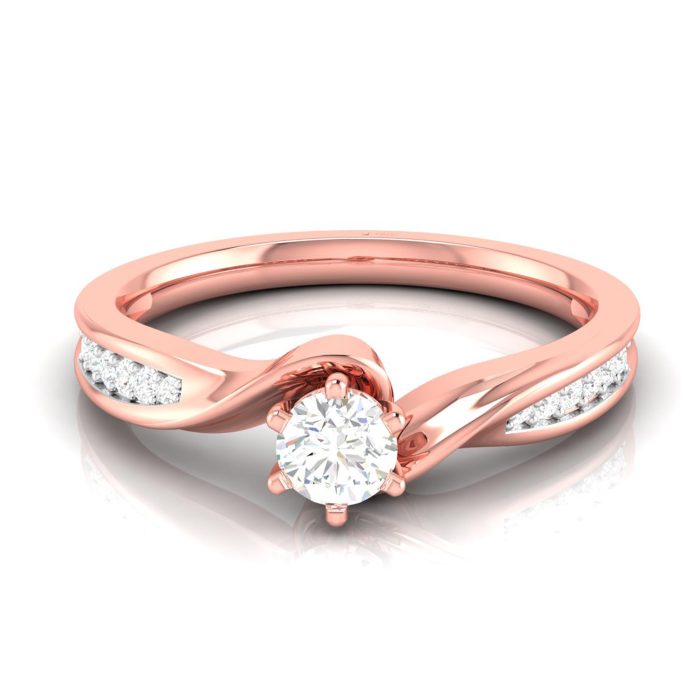 0.27 ct ct Natural Diamond Solitaire Engagement Wedding Rings 14k Gold - Image 7
