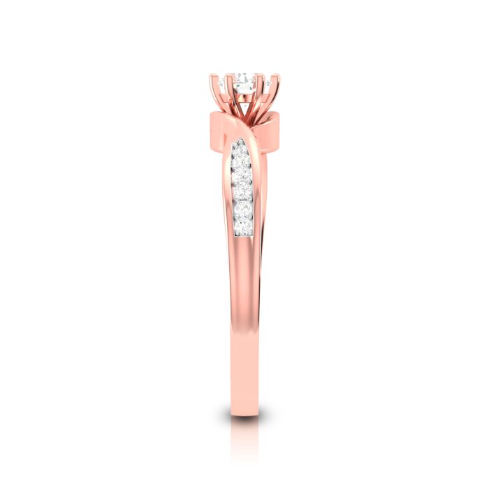 0.27 ct ct Natural Diamond Solitaire Engagement Wedding Rings 14k Gold - Image 10