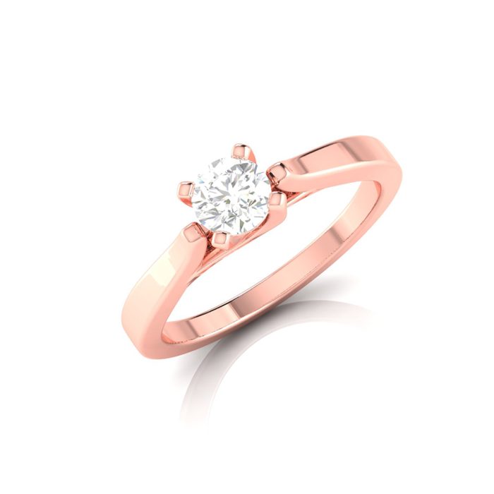 0.36 ct Natural Diamond Solitaire Engagement Wedding Rings 14k Gold - Image 10