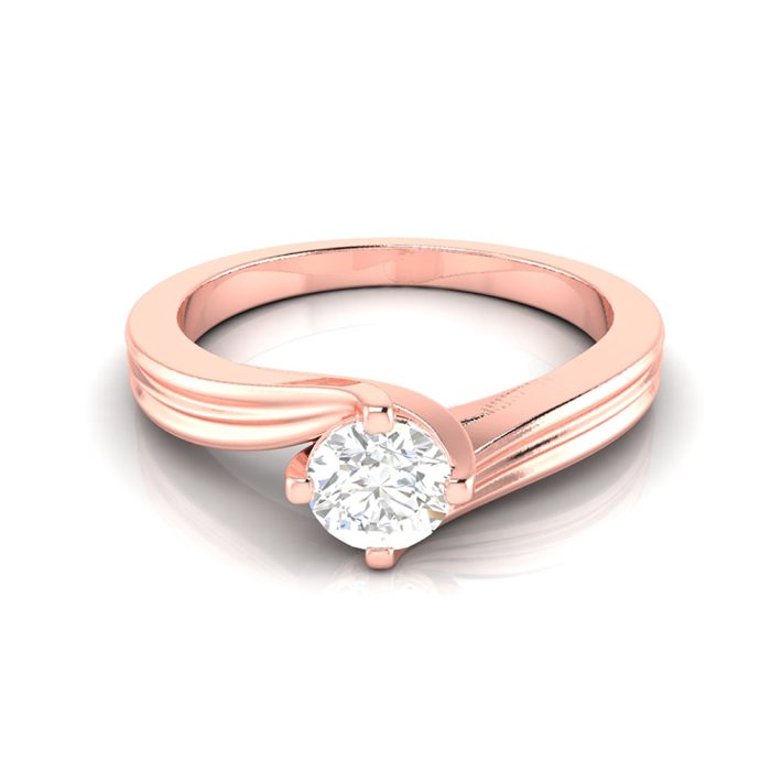 0.36 ct Natural Diamond Solitaire Engagement Wedding Rings 14k Gold - Image 8