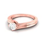 0.36 ct Natural Diamond Solitaire Engagement Wedding Rings 14k Gold - Image 9