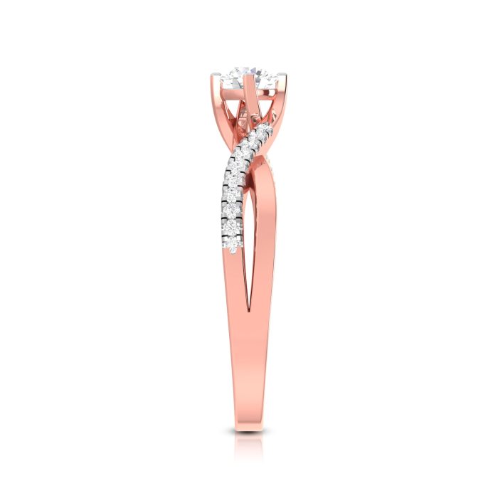 0.35 ct Natural Diamond Solitaire Engagement Wedding Rings 14k Gold - Image 4