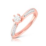 0.25 ct Natural Diamond Solitaire Engagement Wedding Rings 14k Gold - Image 3