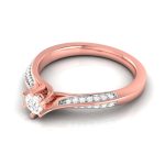 0.25 ct Natural Diamond Solitaire Engagement Wedding Rings 14k Gold - Image 4