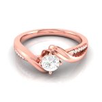 0.30 ct Natural Diamond Solitaire Engagement Wedding Rings 14k Gold - Image 2