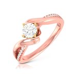 0.30 ct Natural Diamond Solitaire Engagement Wedding Rings 14k Gold - Image 3
