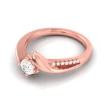 0.30 ct Natural Diamond Solitaire Engagement Wedding Rings 14k Gold - Image 4