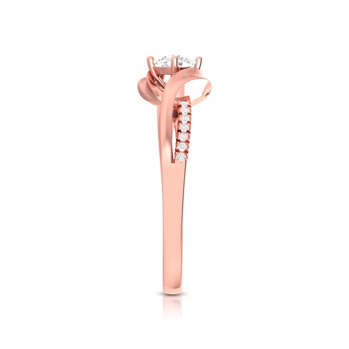 0.30 ct Natural Diamond Solitaire Engagement Wedding Rings 14k Gold - Image 5