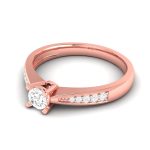 0.32 ct Natural Diamond Solitaire Engagement Wedding Rings 14k Gold - Image 9