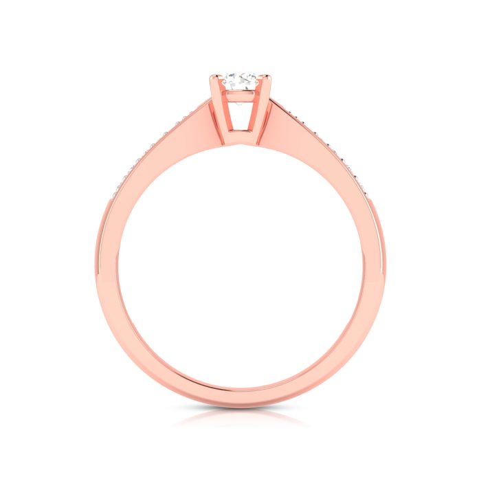 0.32 ct Natural Diamond Solitaire Engagement Wedding Rings 14k Gold - Image 11