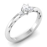0.32 ct Natural Diamond Solitaire Engagement Wedding Rings 14k Gold