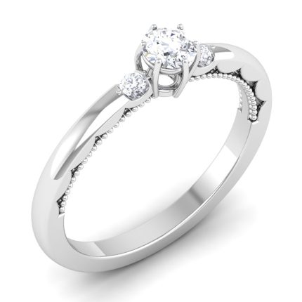 0.32 ct Natural Diamond Solitaire Engagement Wedding Rings 14k Gold
