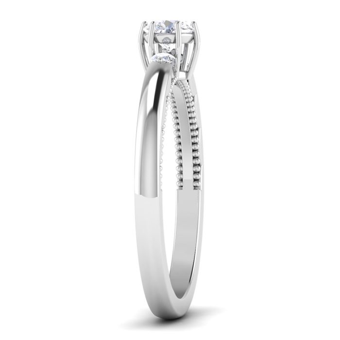 0.32 ct Natural Diamond Solitaire Engagement Wedding Rings 14k Gold - Image 4