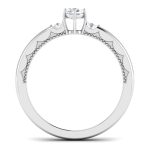0.32 ct Natural Diamond Solitaire Engagement Wedding Rings 14k Gold - Image 5