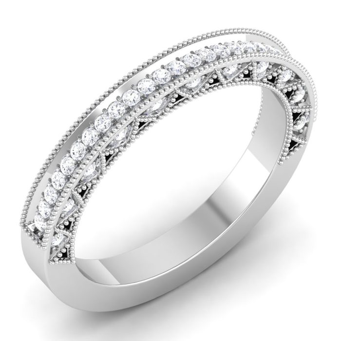 0.36 ct Natural Diamond Engagement Wedding Anniversary Bands 14k Gold - Image 1