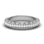 0.45 ct Natural Diamond Engagement Wedding Anniversary Bands 14k Gold - Image 2