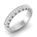 0.45 ct Natural Diamond Engagement Wedding Anniversary Bands 14k Gold