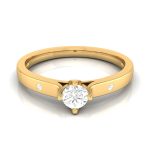 0.27 ct Natural Diamond Solitaire Engagement Wedding Anniversary Rings 14k Gold - Image 7