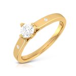 0.27 ct Natural Diamond Solitaire Engagement Wedding Anniversary Rings 14k Gold