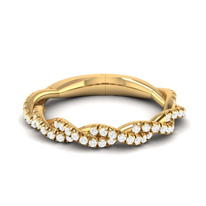 0.30 ct Natural Diamond Engagement Wedding Band 14k Gold - Image 7