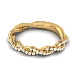0.30 ct Natural Diamond Engagement Wedding Band 14k Gold - Image 9
