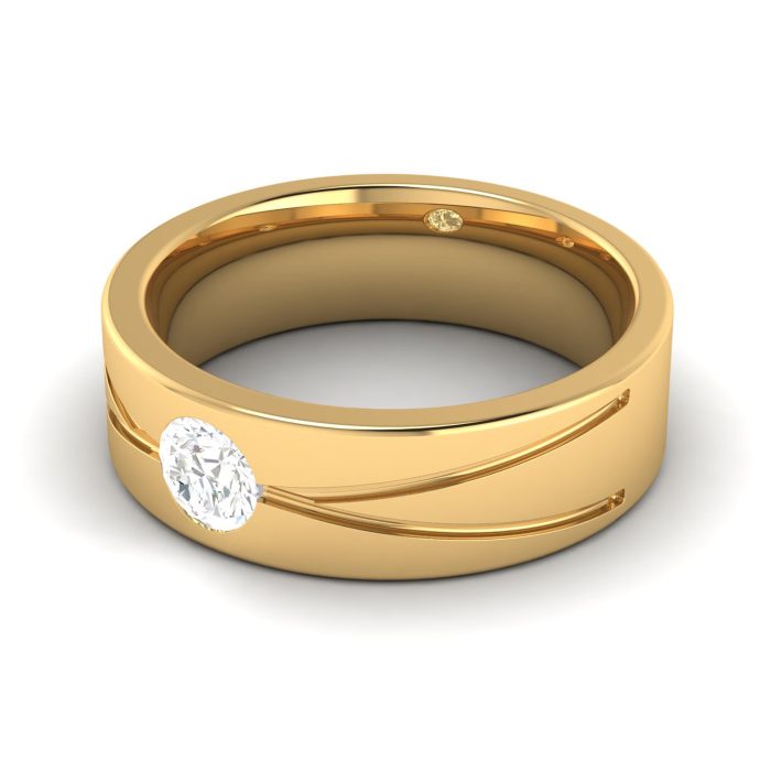 0.33 ct Natural Diamond Engagement Wedding Bands 14k Gold - Image 4