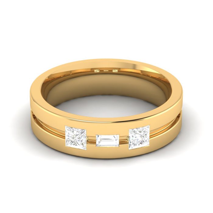 0.40 ct Natural Diamond Engagement Wedding Bands 14k Gold - Image 6