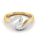 0.33 ct Natural Diamond Engagement Anniversary Promise Rings 14k Gold - Image 2