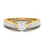 0.41 ct Natural Diamond Solitaire Engagement Wedding Rings 14k Gold - Image 7
