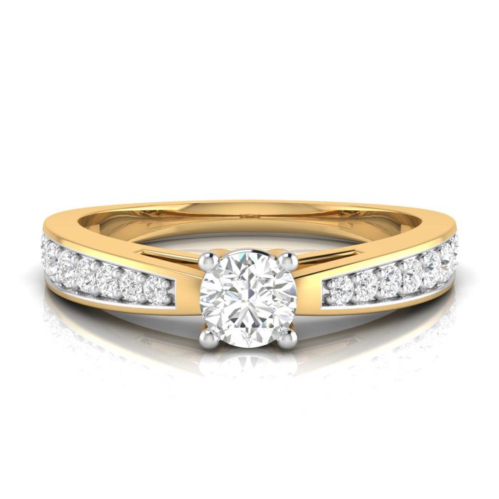 0.41 ct Natural Diamond Solitaire Engagement Wedding Rings 14k Gold - Image 7