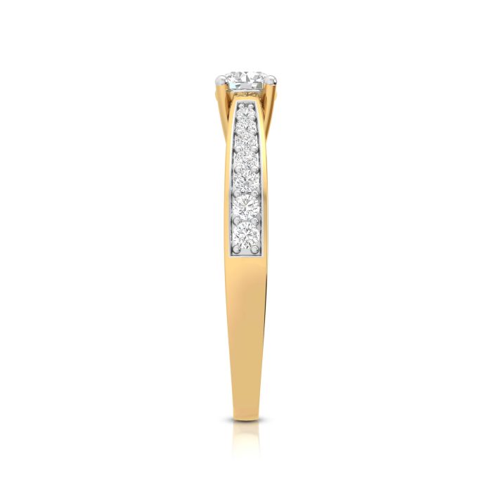 0.41 ct Natural Diamond Solitaire Engagement Wedding Rings 14k Gold - Image 10