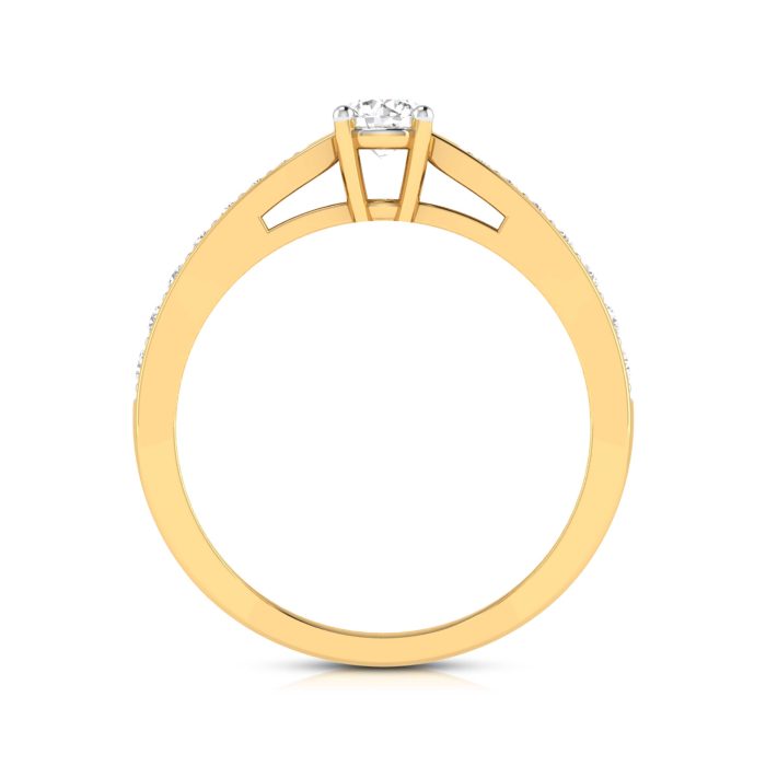 0.41 ct Natural Diamond Solitaire Engagement Wedding Rings 14k Gold - Image 11