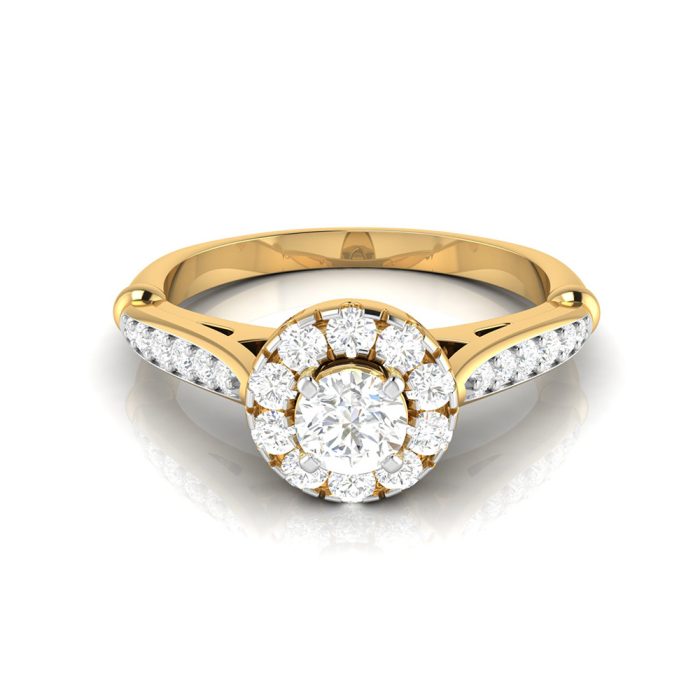 0.37 ct Natural Diamond Solitaire Engagement Wedding Rings 14k Gold - Image 8