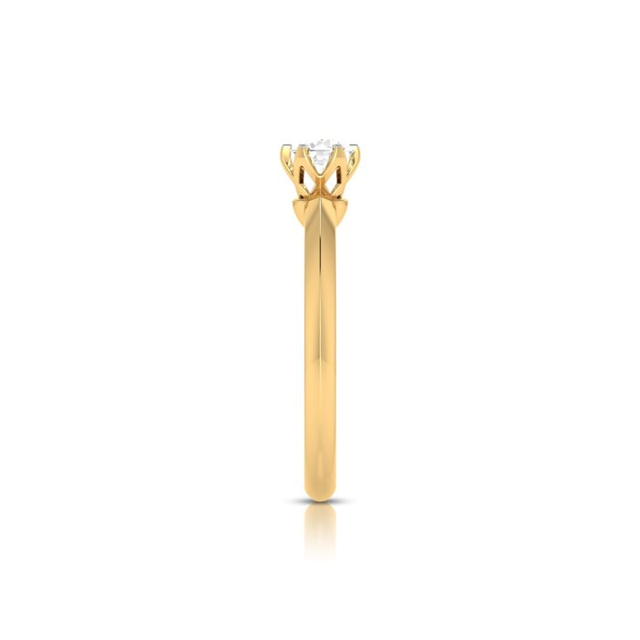 0.37 ct Natural Diamond Solitaire Engagement Wedding Rings 14k Gold - Image 6