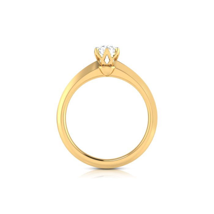 0.37 ct Natural Diamond Solitaire Engagement Wedding Rings 14k Gold - Image 7