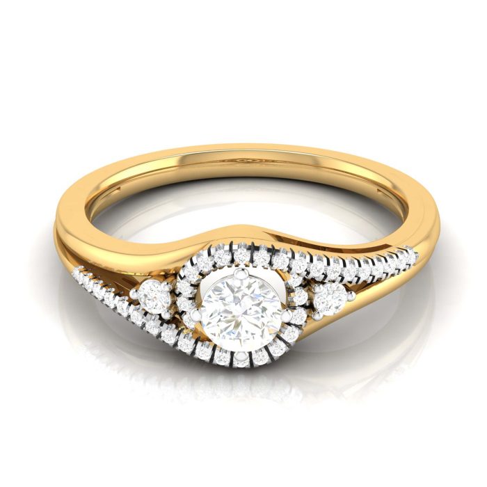0.35 ct Natural Diamond Engagement Solitaire Wedding Rings 14k Gold - Image 7