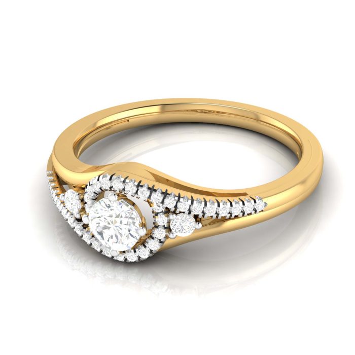 0.35 ct Natural Diamond Engagement Solitaire Wedding Rings 14k Gold - Image 9