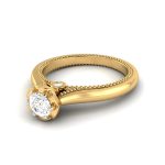 0.29 ct Natural Diamond Solitaire Engagement Wedding Rings 14k Gold - Image 3