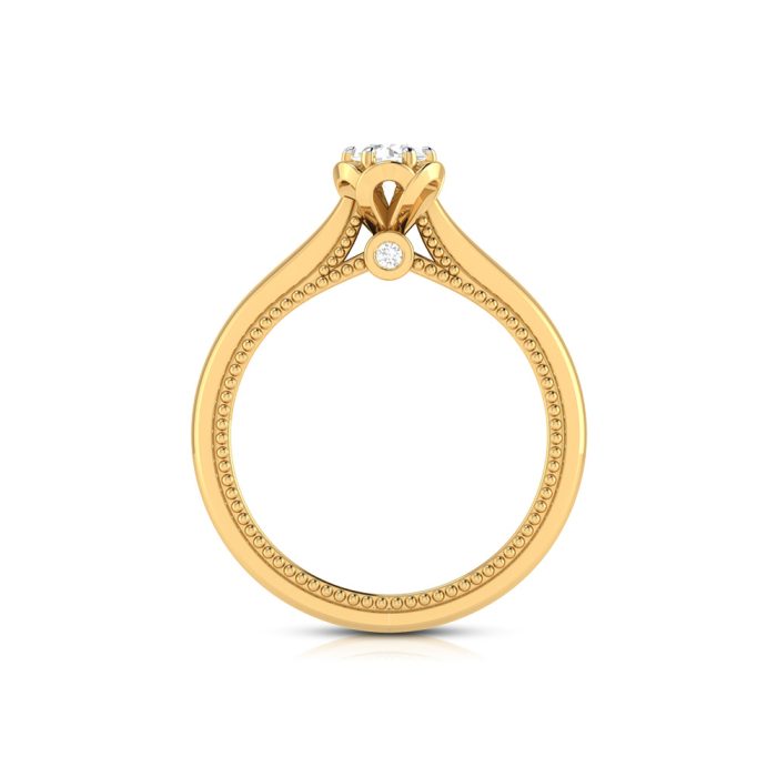0.29 ct Natural Diamond Solitaire Engagement Wedding Rings 14k Gold - Image 7