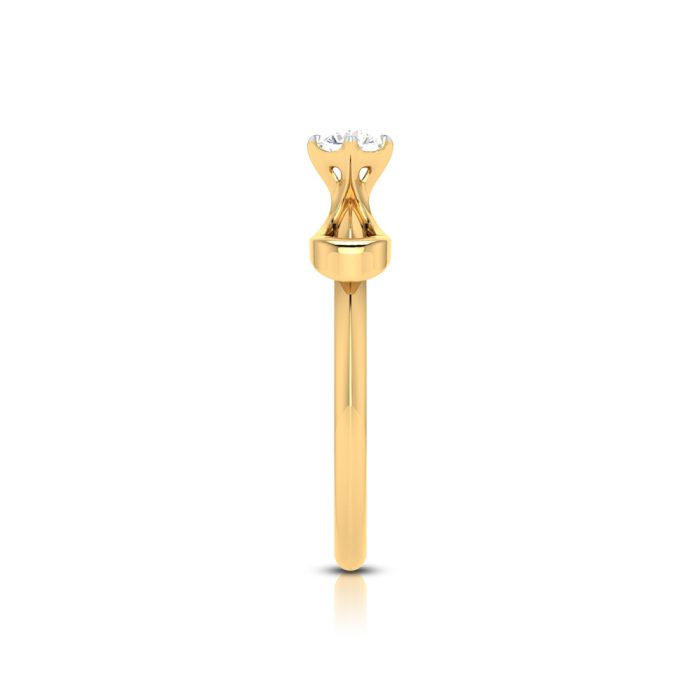 0.37 ct Natural Solitaire Diamond Engagement Wedding Rings 14k Gold - Image 12
