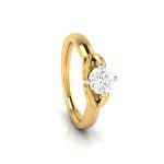 0.48 CT Natural Solitaire Diamond Engagement Wedding Rings 14k Gold - Image 11