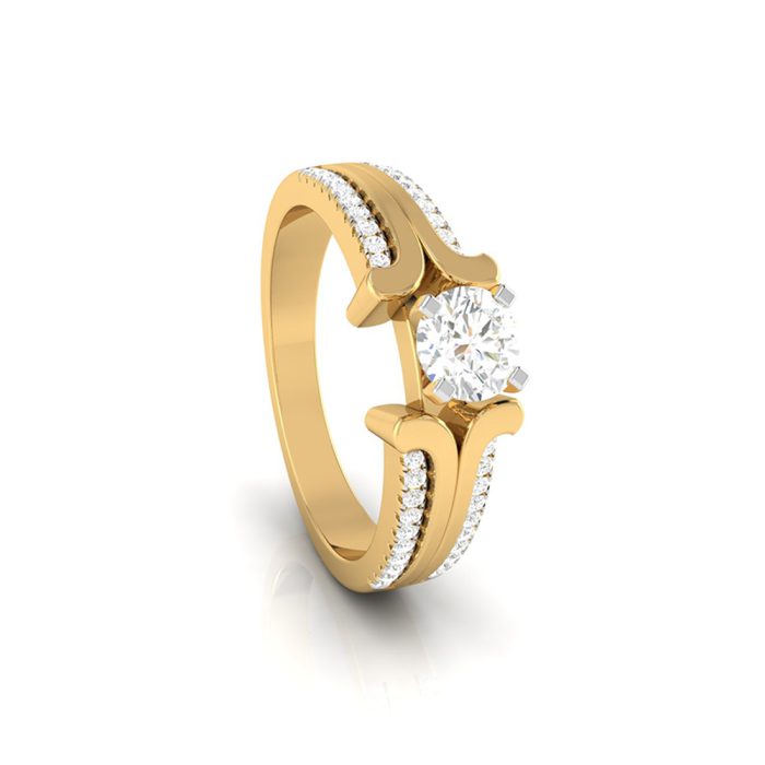 0.50 Ct Natural Solitaire Diamond Engagement Wedding Rings 14k Gold - Image 5