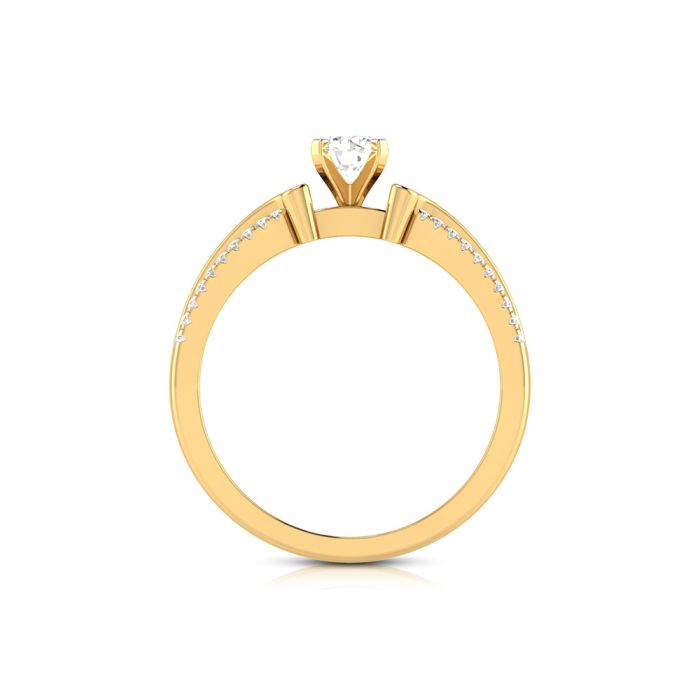 0.50 Ct Natural Solitaire Diamond Engagement Wedding Rings 14k Gold - Image 7