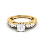 0.39 Ct Natural Solitaire Diamond Engagement Wedding Rings 14k Gold - Image 8