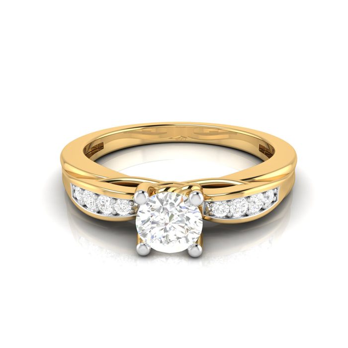 0.39 Ct Natural Solitaire Diamond Engagement Wedding Rings 14k Gold - Image 8