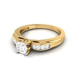 0.39 Ct Natural Solitaire Diamond Engagement Wedding Rings 14k Gold - Image 9