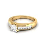 0.45 ct Natural Diamond Solitaire Engagement Wedding Rings 14k Gold - Image 3